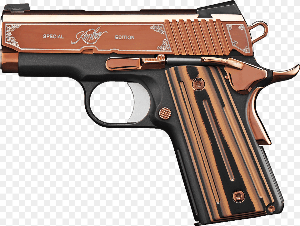 Rose Gold Kimber 1911 Wish Grip, Firearm, Gun, Handgun, Weapon Free Transparent Png