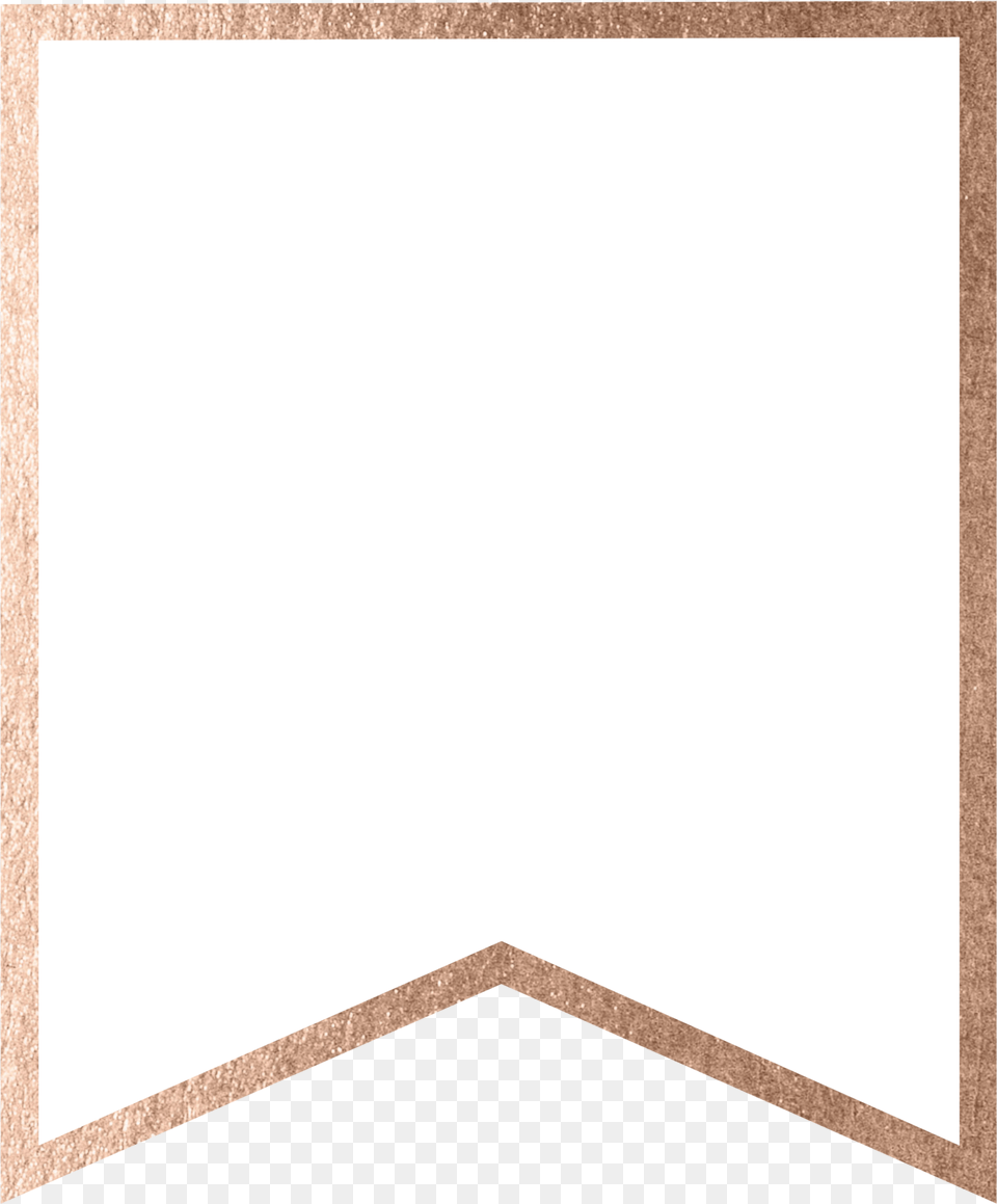 Rose Gold Letter Banner, White Board Free Png Download
