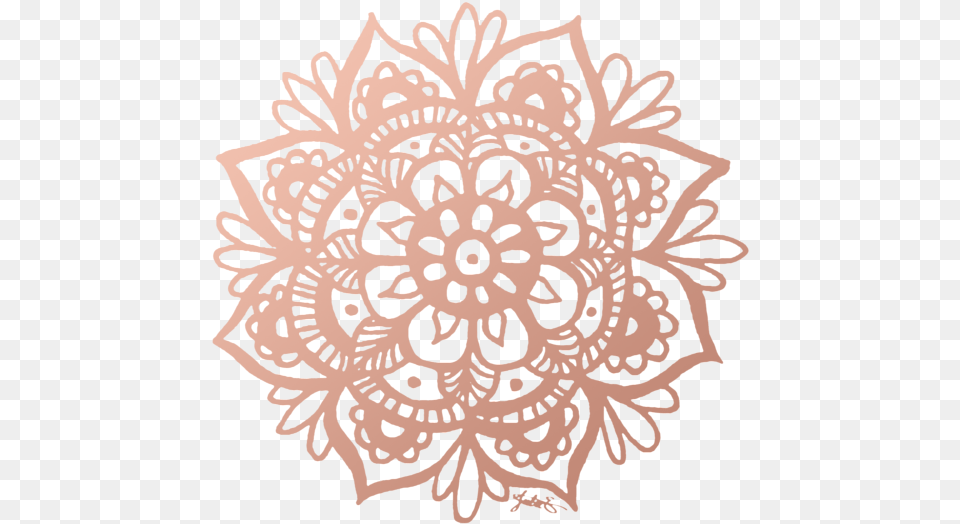 Rose Gold Mandala, Art, Floral Design, Graphics, Pattern Free Png Download