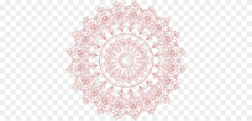 Rose Gold Mandala, Lace, Pattern, Home Decor Free Transparent Png