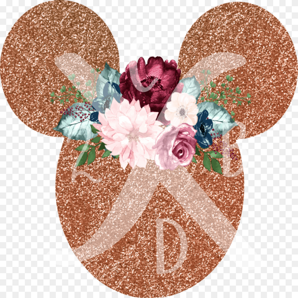 Rose Gold Minnie, Art, Graphics, Flower, Plant Png