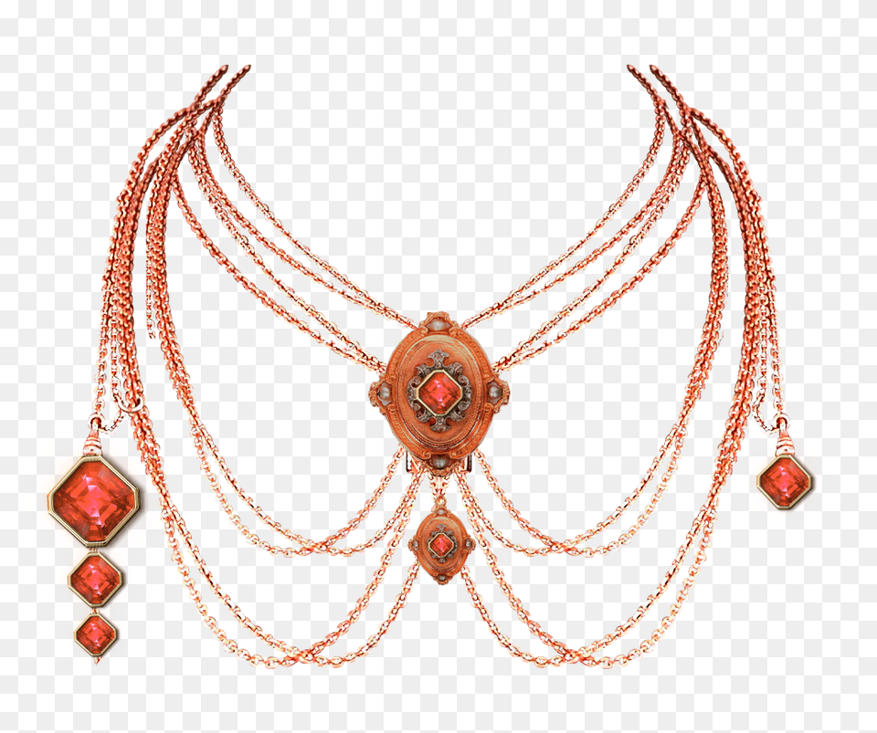 Rose Gold Necklace, Accessories, Jewelry Png Image
