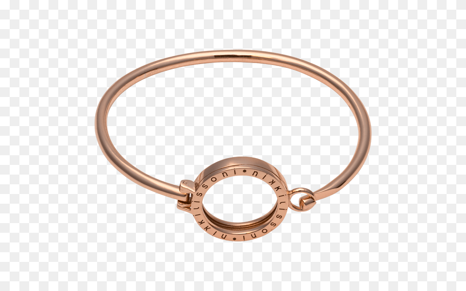 Rose Gold Plated Bangle With Holder, Accessories, Bracelet, Jewelry, Cuff Png