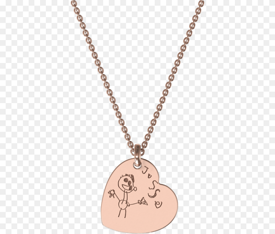 Rose Gold Sketch Heart Pendant Locket, Accessories, Jewelry, Necklace Free Png