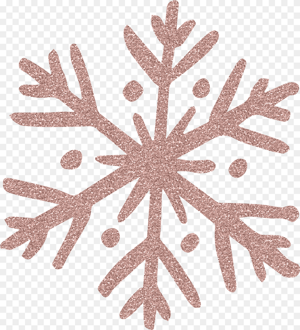 Rose Gold Snowflake Rose Gold Snowflake Background, Nature, Outdoors, Snow, Cross Free Png Download