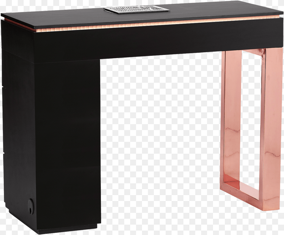 Rose Gold Table Gold Manicure Table, Desk, Furniture Free Transparent Png