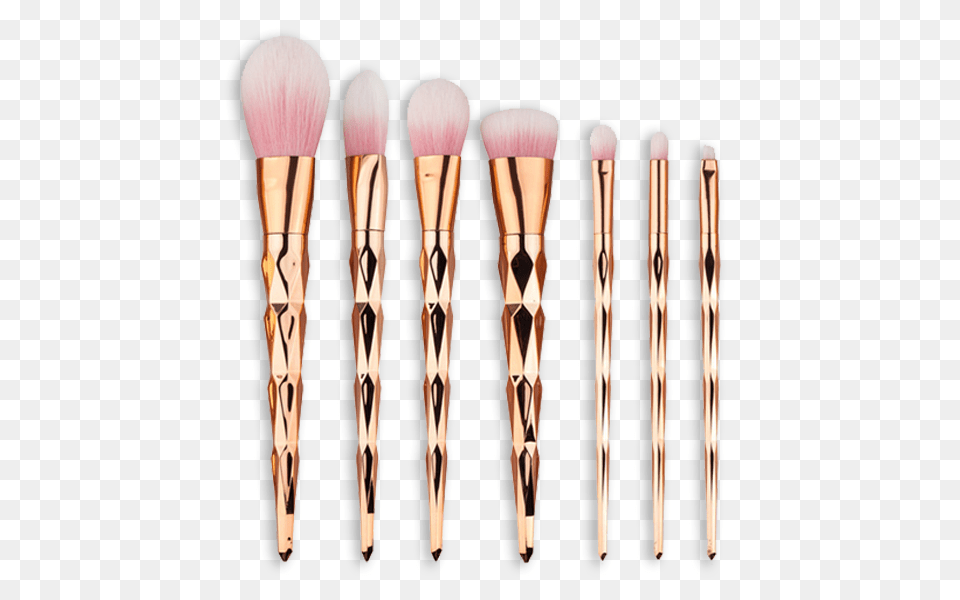 Rose Gold Unicorn Piece Makeup Brush Set, Device, Tool Free Png