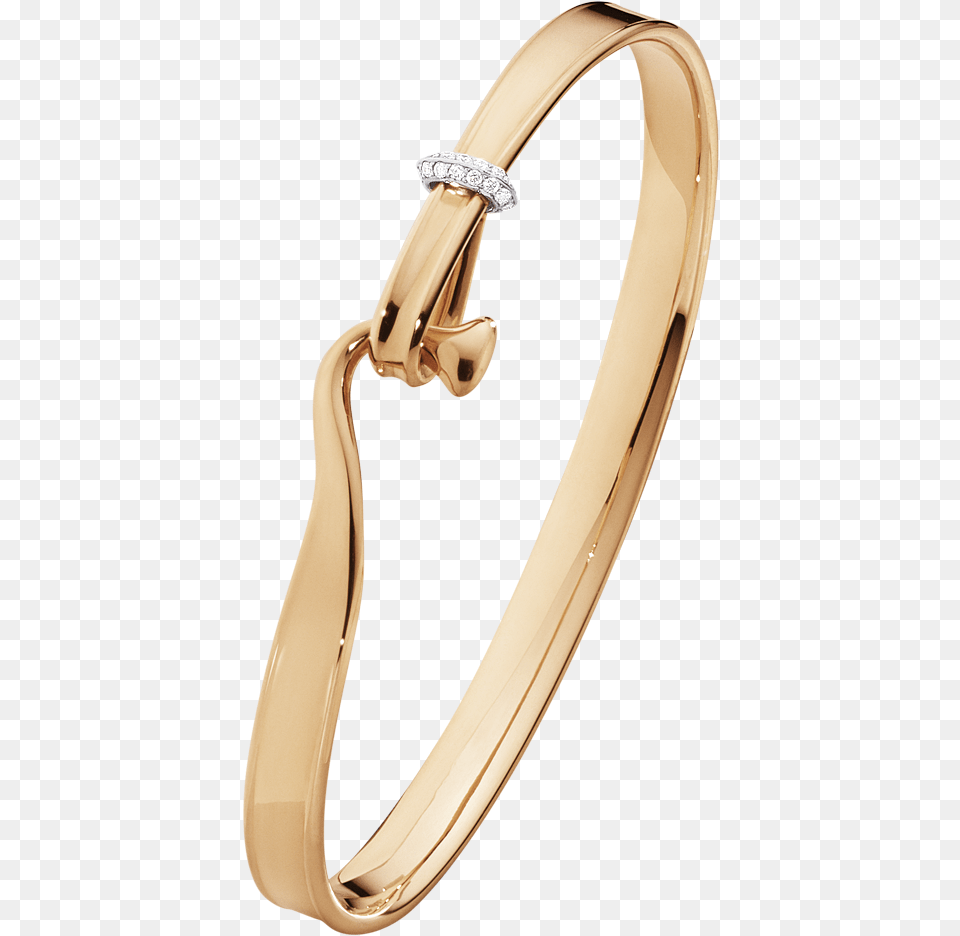 Rose Gold With Brilliant Cut Diamonds Georg Jensen Bracelet Gold, Accessories, Jewelry, Ring, Gemstone Free Png Download