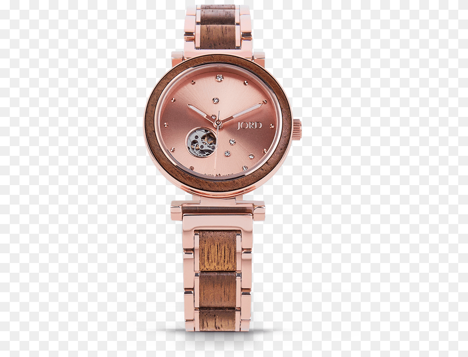 Rose Gold Wooden Womens Watches, Arm, Body Part, Person, Wristwatch Png