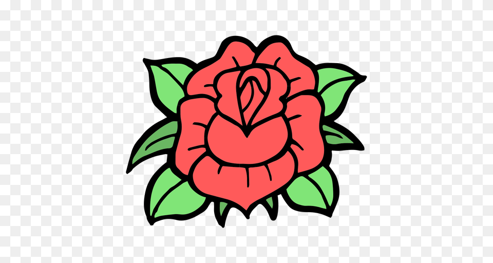 Rose Head Colored Vintage Tattoo, Flower, Plant, Leaf, Carnation Png