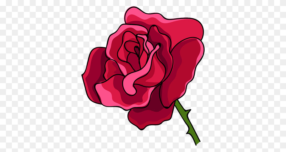 Rose Head Water Paint Icon, Flower, Plant, Dynamite, Weapon Png Image