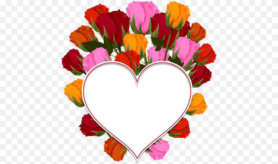 Rose Heart Bouquet Flowers Postcard Congratulation, Plant, Flower, Flower Arrangement, Flower Bouquet Png