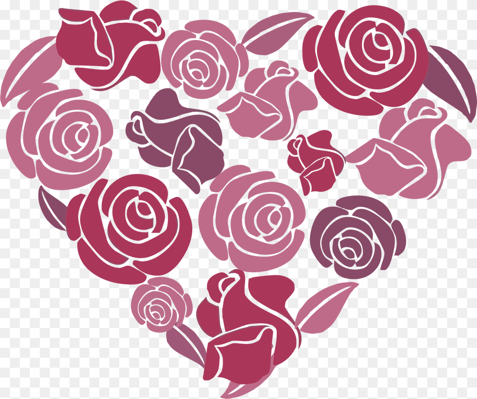 Rose Heart Rose Heart Clipart, Art, Floral Design, Flower, Graphics Png