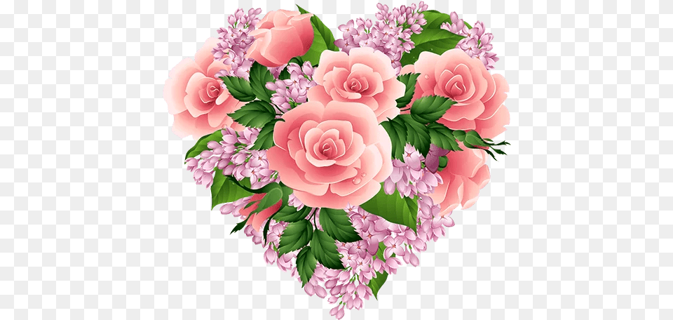 Rose Heart Transparent Picture Mart Floral Heart Clip Art, Plant, Pattern, Graphics, Flower Bouquet Png Image