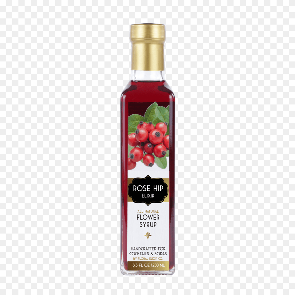 Rose Hip Elixir The Floral Twist For Cocktails Sodas, Food, Seasoning, Syrup, Fruit Png Image