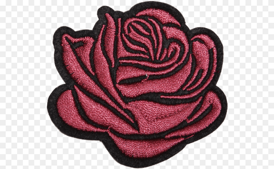 Rose I Love You Flower Motif Patch Embroidered Patch, Home Decor, Rug, Clothing, Pattern Free Png Download