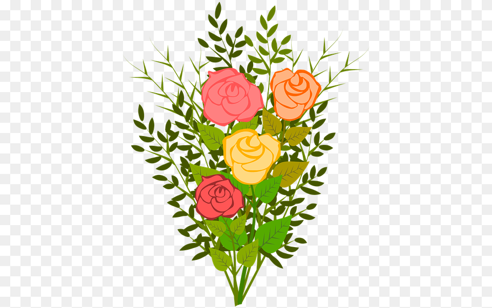 Rose Illustration Roses Flowers Floral Flowery Branch, Art, Plant, Pattern, Graphics Free Transparent Png