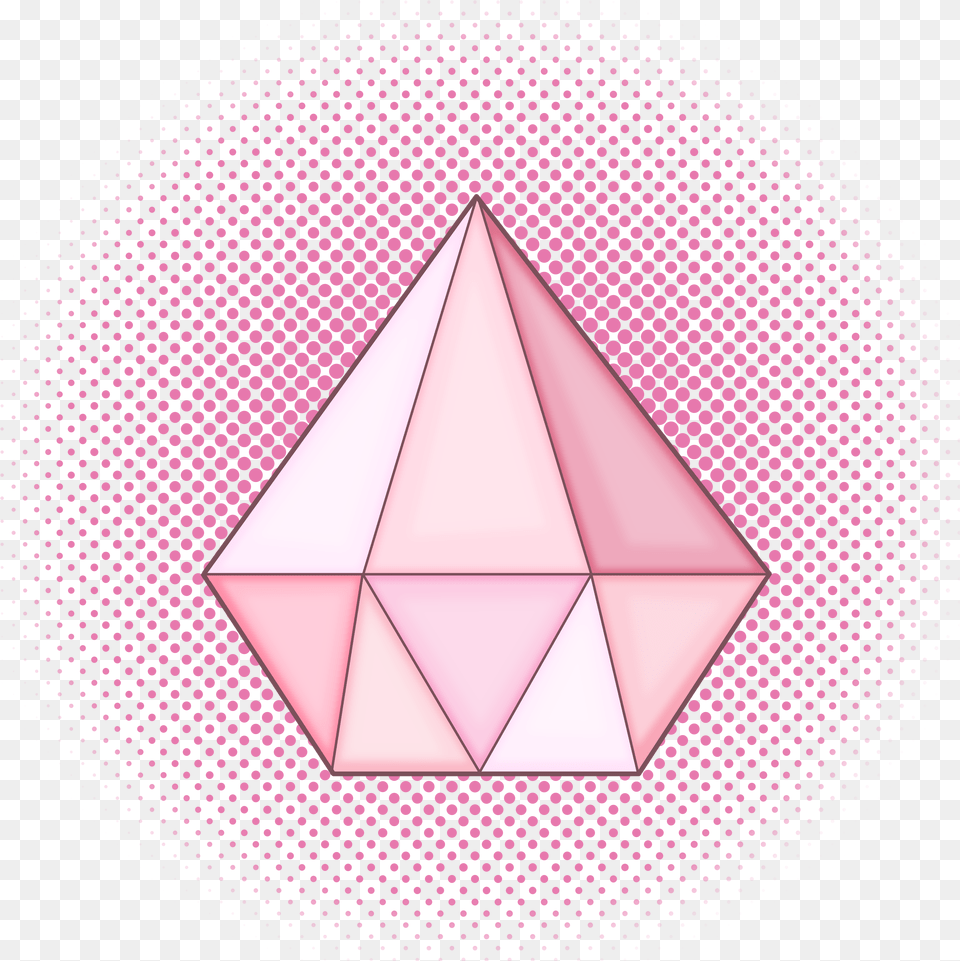 Rose Is Pink Diamond Gem Pink Diamonds Gem, Art, Triangle, Paper, Origami Free Transparent Png