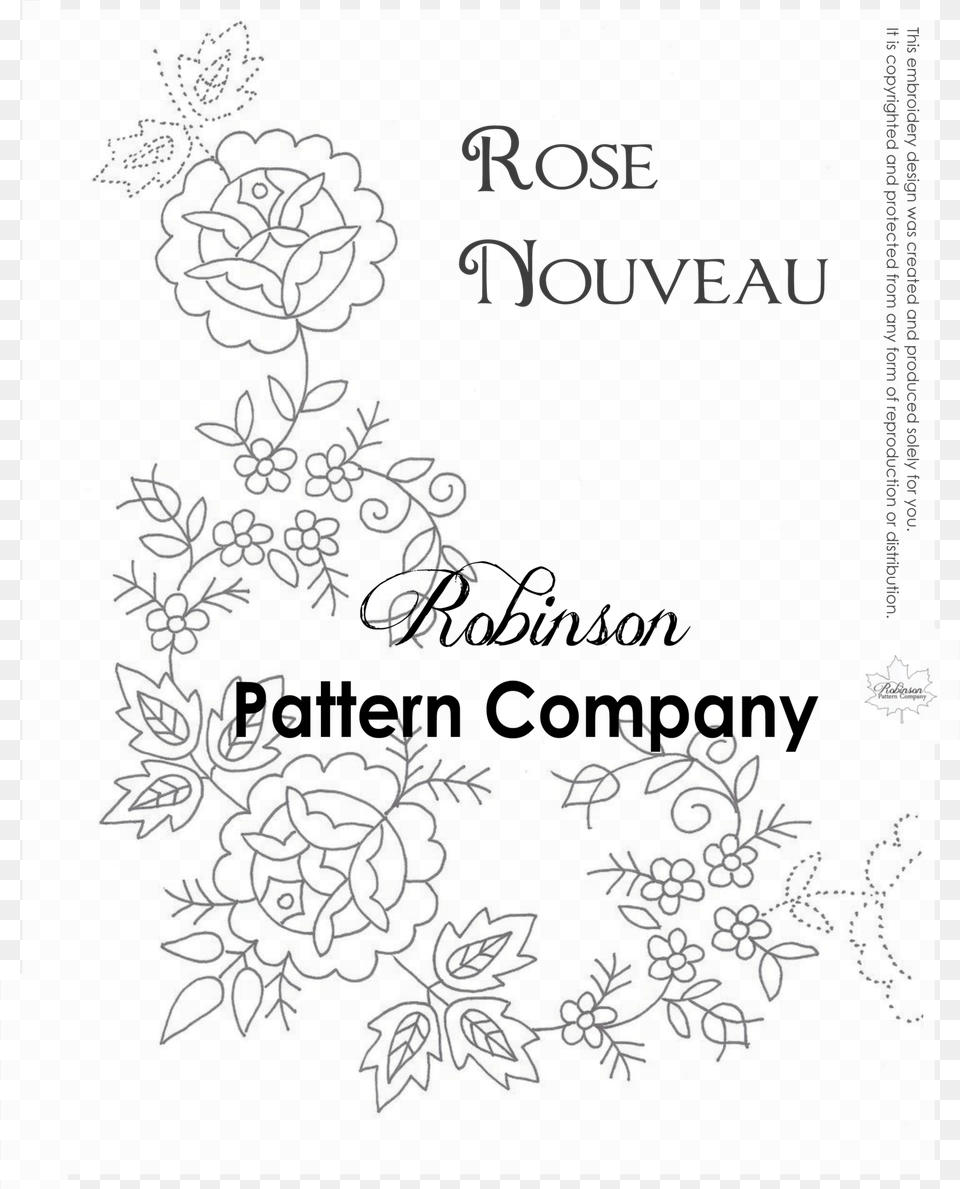 Rose Pattern Hand Embroidery Pattern Design, Art, Floral Design, Graphics, Plant Png Image