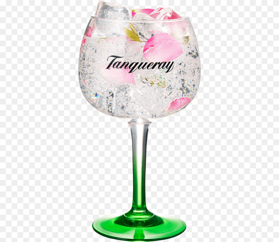 Rose Petal Gin And Tonic, Alcohol, Beverage, Glass, Goblet Free Transparent Png