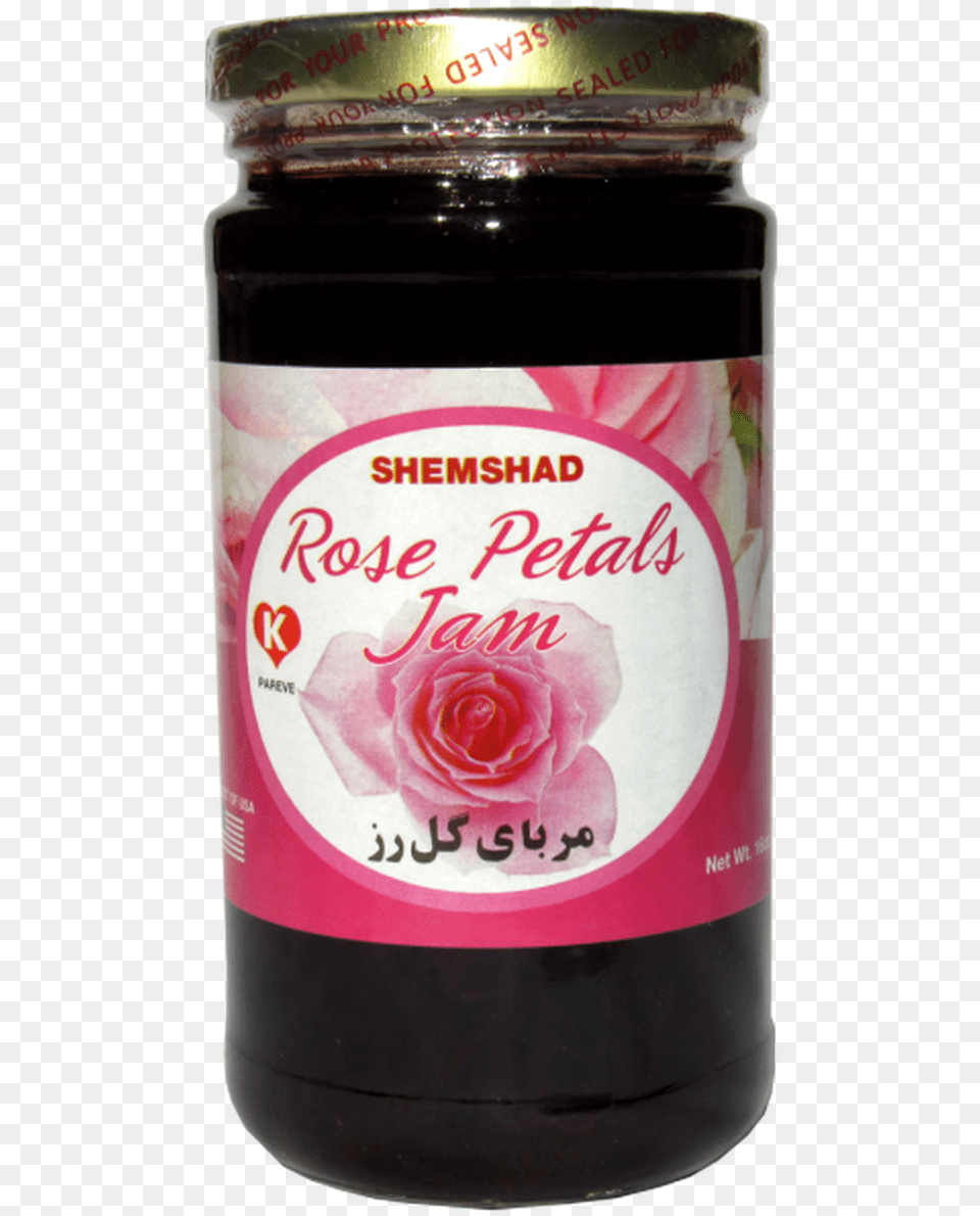Rose Petals Jam Pink Rose, Food, Flower, Plant, Can Free Png Download