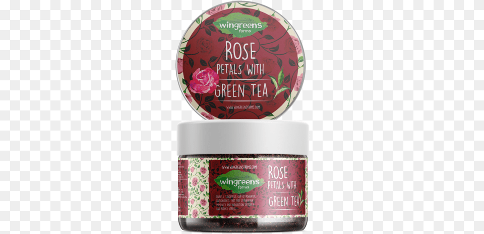 Rose Petals With Green Tea Wingreens Farms Lemongrass With Green Tea 60 Gm, Herbal, Herbs, Plant, Flower Png Image