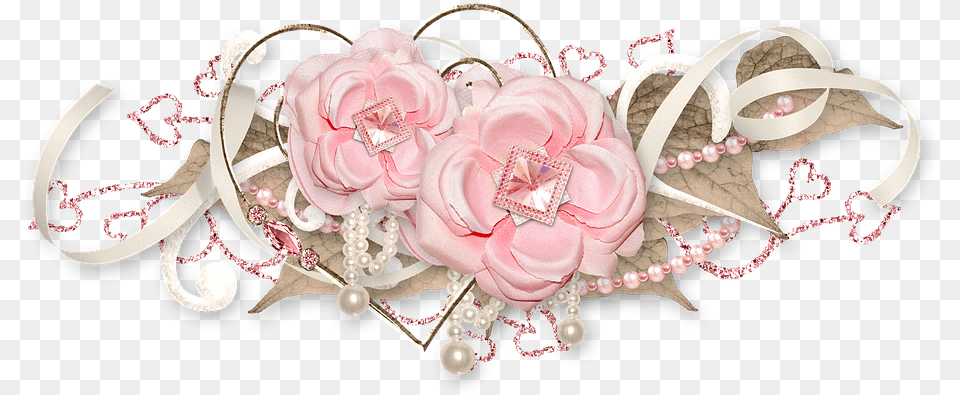 Rose Pink Cluster Decor Ornament Tape Tenderness Portable Network Graphics, Accessories, Jewelry Png