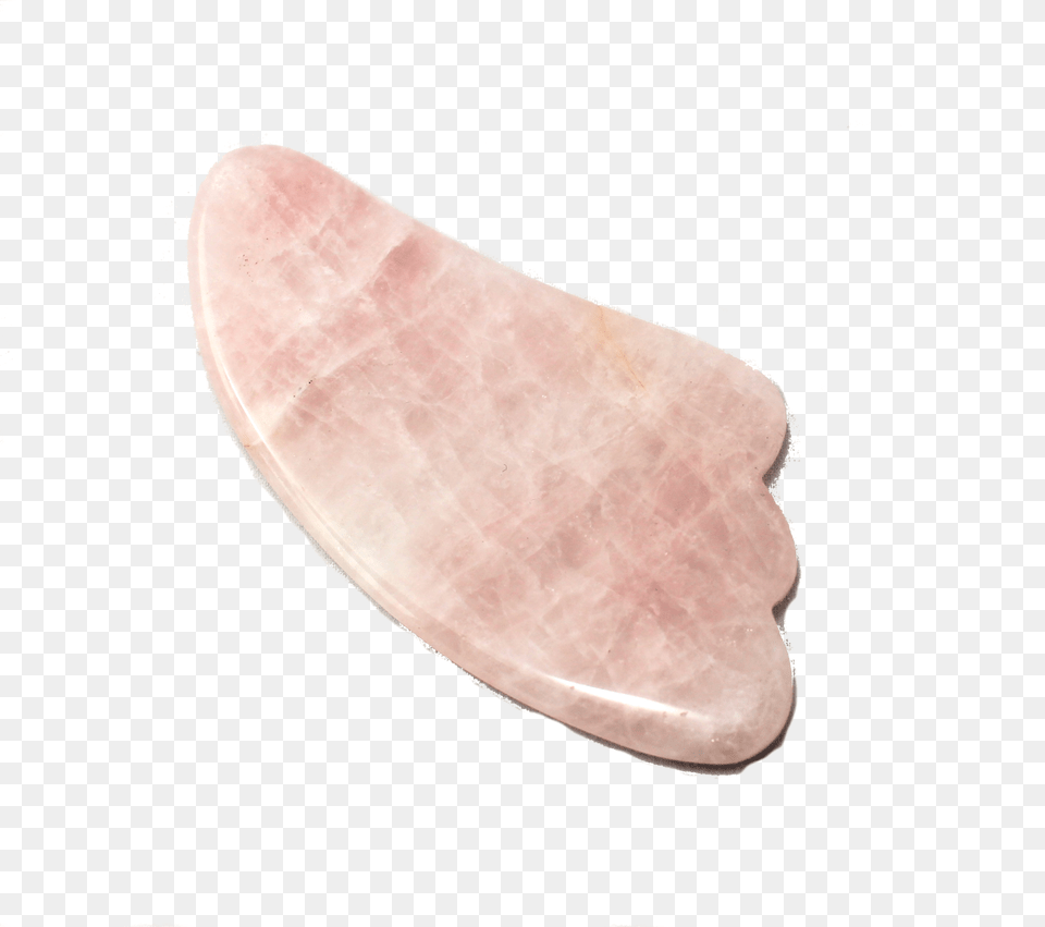 Rose Quartz Gua Sha Tool Triangle Cervelat, Food, Ham, Meat, Pork Png