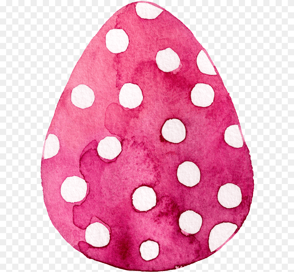 Rose Red Dot Egg Shaped Watercolor Cartoon Transparent Polka Dot, Flower, Home Decor, Pattern, Petal Free Png