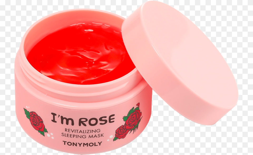 Rose Revitalizing Sleeping Mask Tony Moly Rose Sleeping Mask, Face, Head, Person, Bottle Png Image