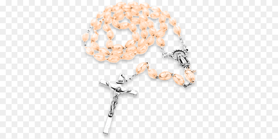 Rose Rosary Beads Rosary, Accessories, Cross, Symbol, Bead Free Png Download