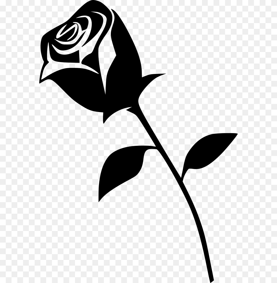 Rose Rosebud Clip Art, Flower, Plant, Stencil, Animal Free Transparent Png
