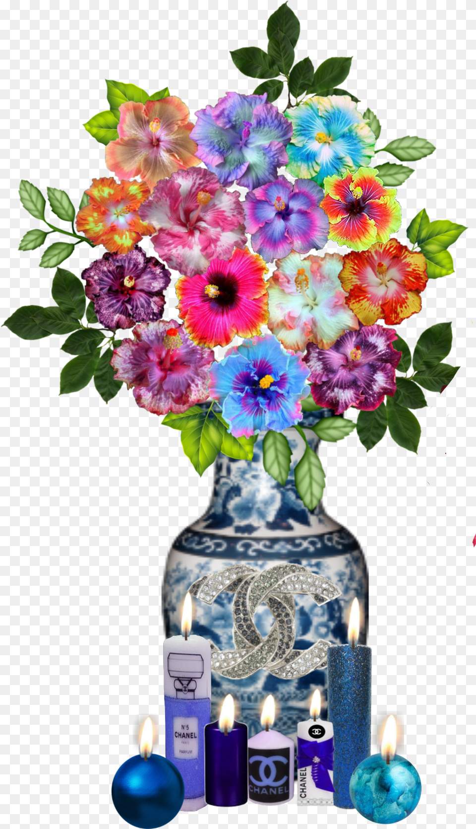 Rose Roses Vase Flowers Flower Decor Candles Bouquet, Flower Bouquet, Plant, Flower Arrangement, Pottery Png