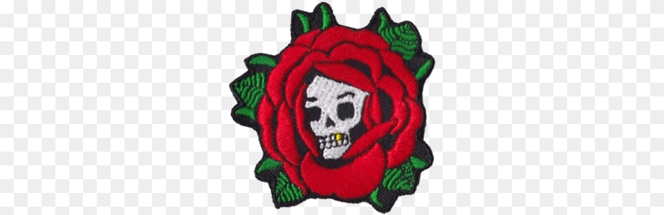 Rose Skull Patch Illustration, Pattern, Accessories, Flower, Plant Free Png Download