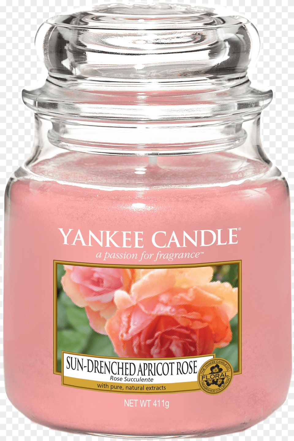 Rose Succulente Bougie Mdium Jar Yankee Candle Yankee Candle Rainbow Cookie, Plant, Flower, Petal, Perfume Free Png Download