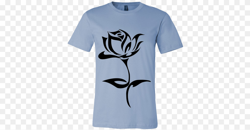 Rose Tattoo Canvas Mens T Shirt Tribal Rose, Clothing, T-shirt Free Png