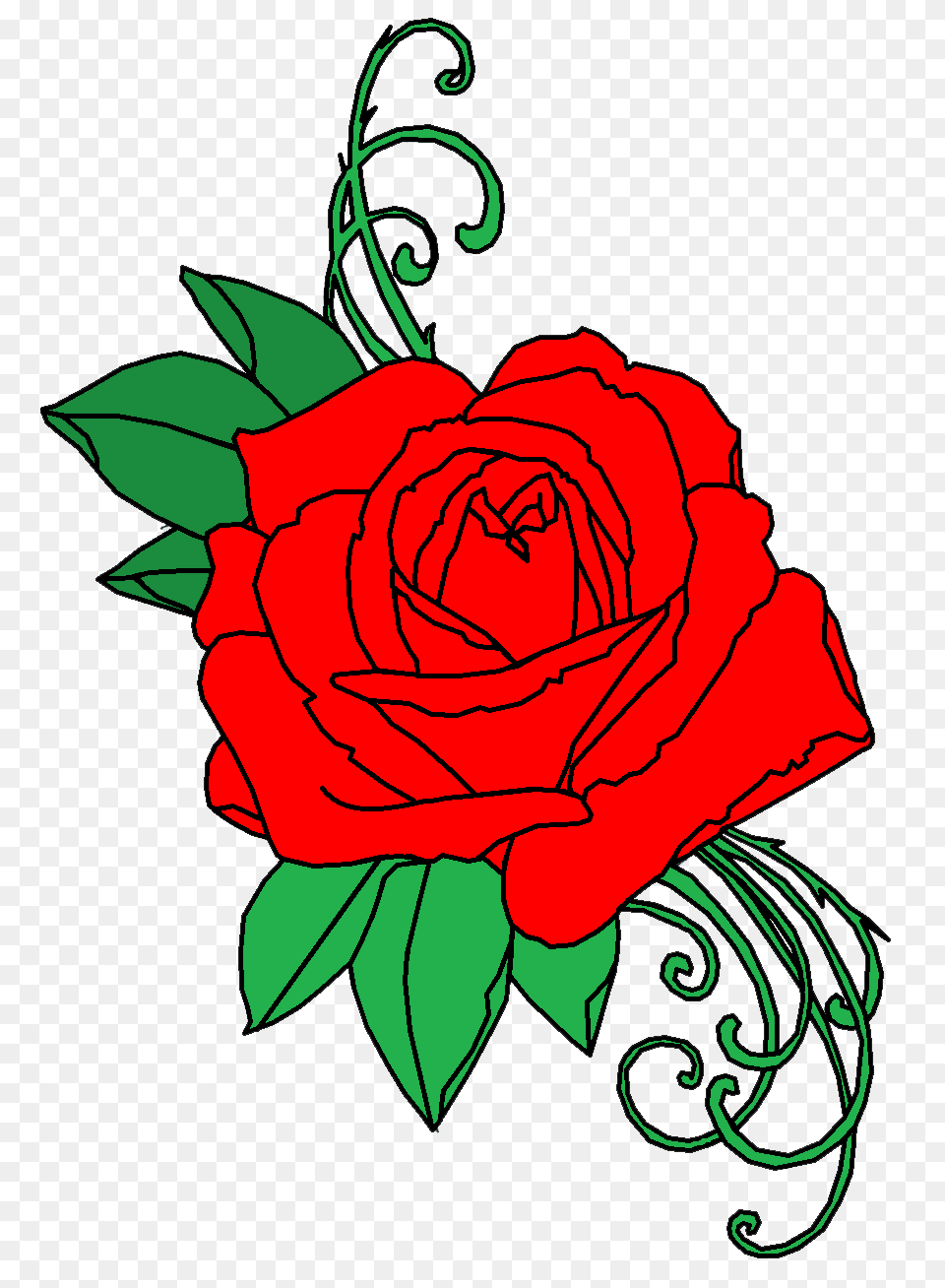 Rose Tattoo Transparent Images, Art, Flower, Graphics, Pattern Free Png