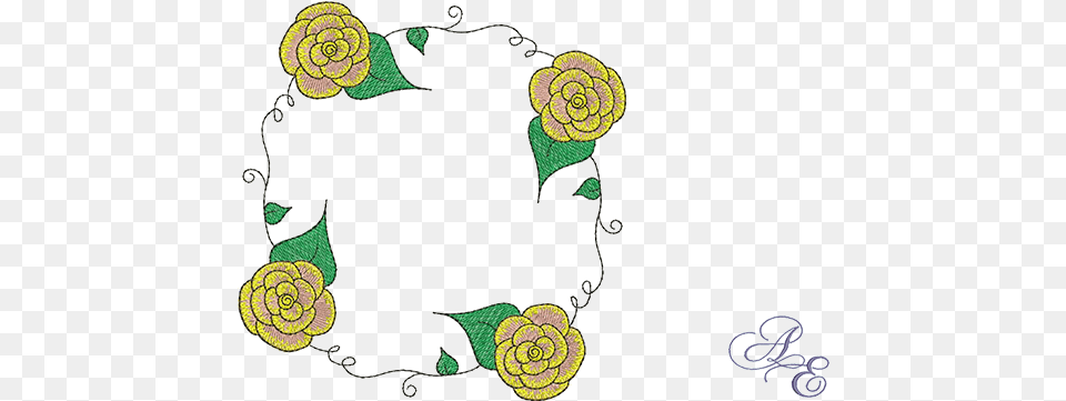 Rose Vine Circle Rose, Art, Embroidery, Floral Design, Graphics Free Transparent Png