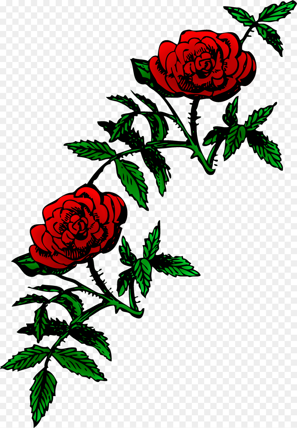 Rose Vine Rose Art Public Domain, Flower, Pattern, Plant, Floral Design Free Png Download