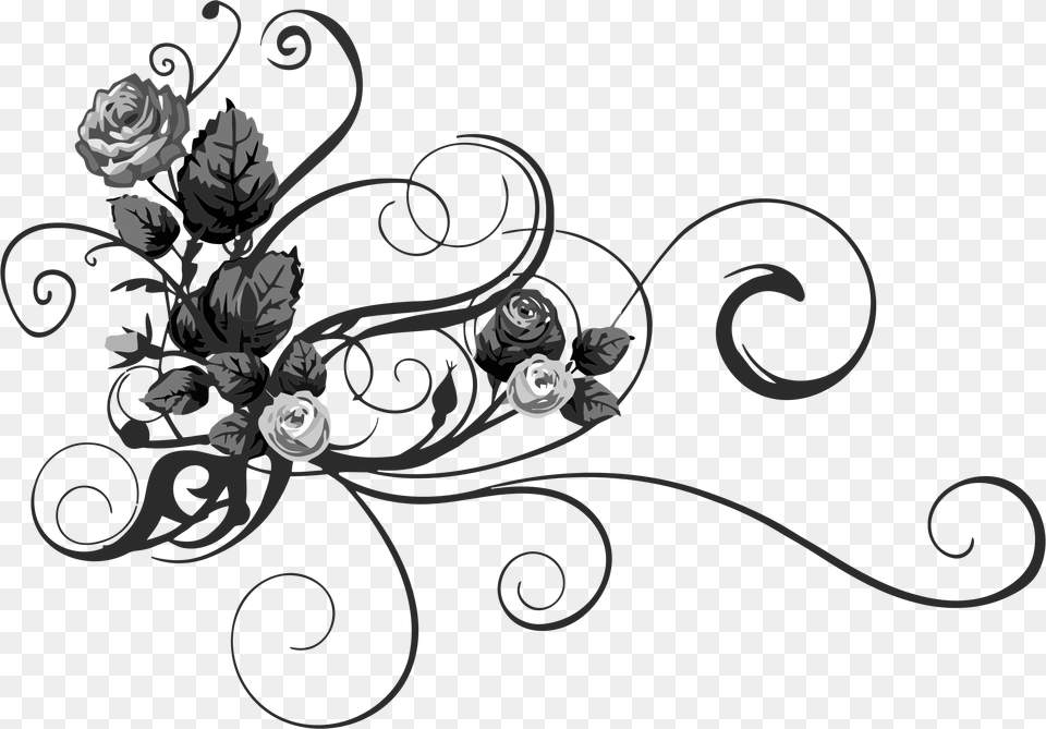 Rose Vine Roses Clip Art Pictures, Floral Design, Graphics, Pattern, Flower Png Image