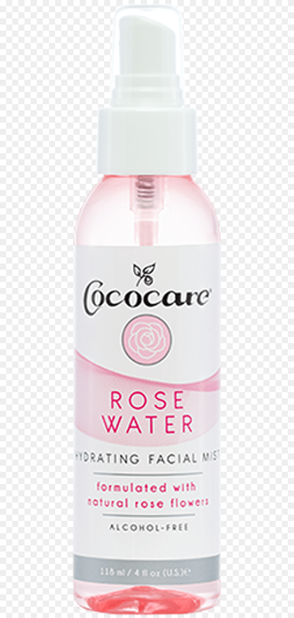 Rose Water Hydrating Facial Mist 4 Fl Oz Cosmetics, Bottle, Lotion, Deodorant, Shaker Png Image