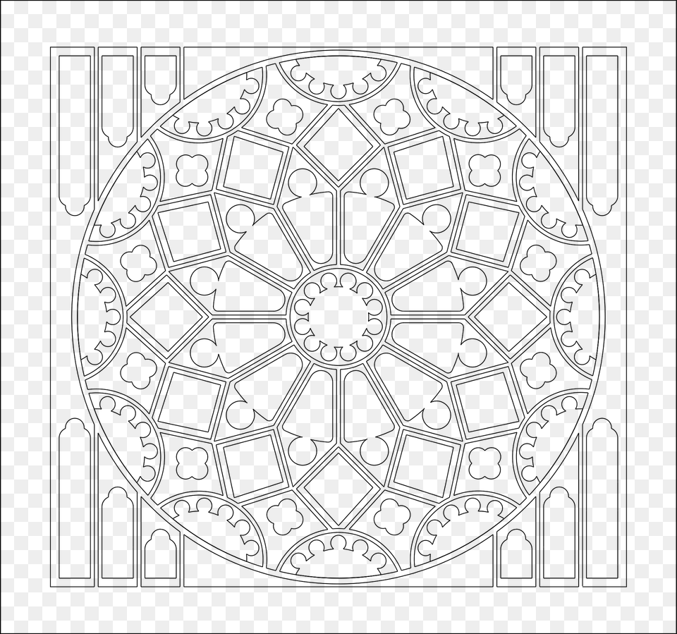 Rose Window Clipart, Architecture, Building, Dome, Pattern Free Png