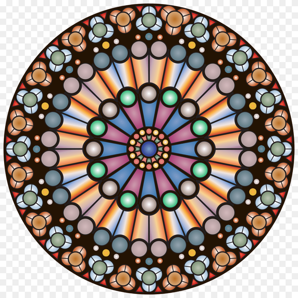 Rose Window Of Notre Dame, Art, Disk, Stained Glass Png Image