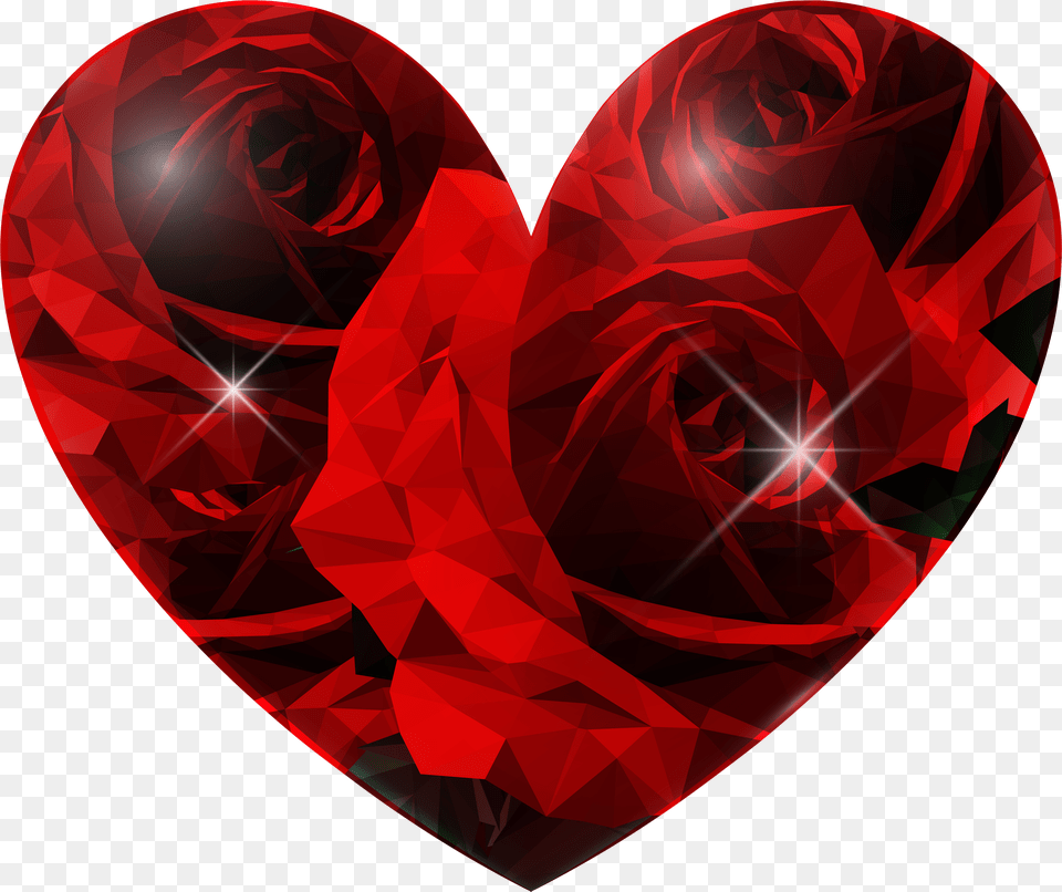 Rose With Heart Png