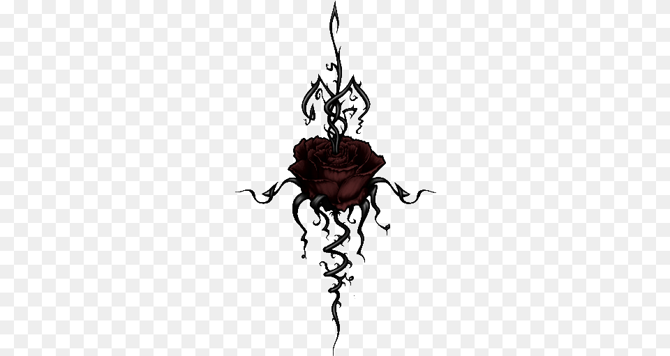 Rose With Thorns Tattoo, Flower, Plant Free Transparent Png