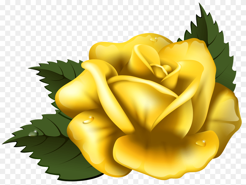 Rose Yellow Clip Art Free Transparent Png