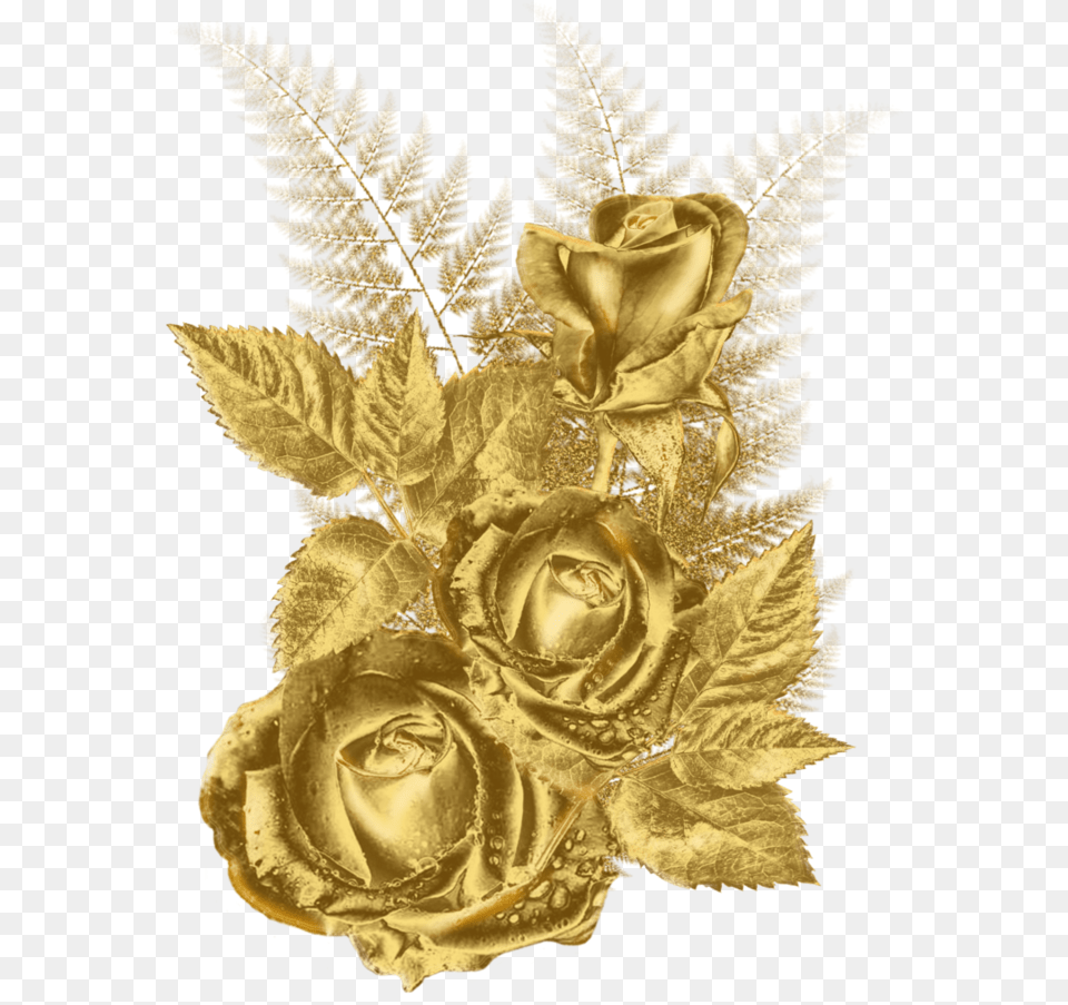 Rosecut Accessoryrose Familymetalartificial Flowerrose Gold Flower, Plant, Pattern, Accessories, Art Free Transparent Png