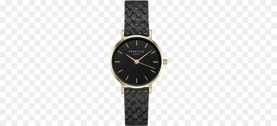 Rosefield The Small Edit Black Black Gold Watch Rf 26bbg, Arm, Body Part, Person, Wristwatch Free Transparent Png
