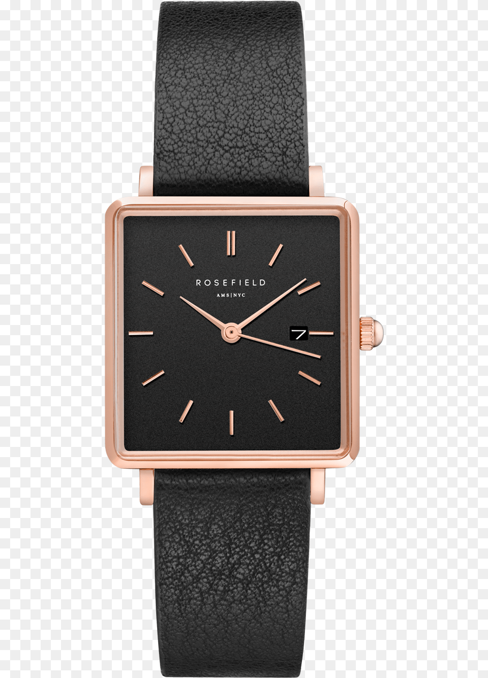 Rosefield Watches Square Leather, Arm, Body Part, Person, Wristwatch Png Image