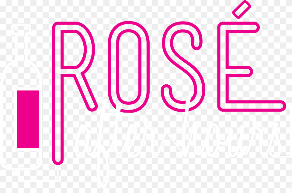 Roselogowhite Pink Rose Wine Design, Text, Light, Symbol, Number Free Transparent Png